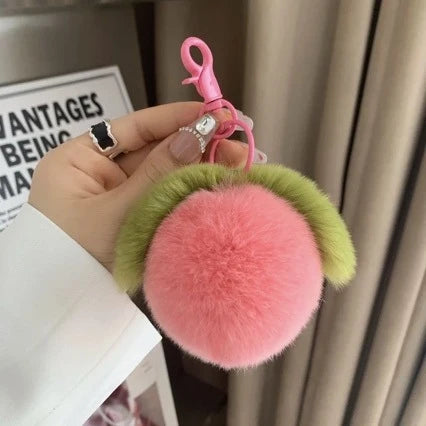 Porte-clés Pompon Fruit Ludique pour Femme 3
