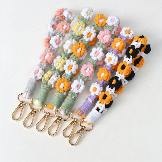 Porte-clés Unisexe à Motif Floral Raffiné 2