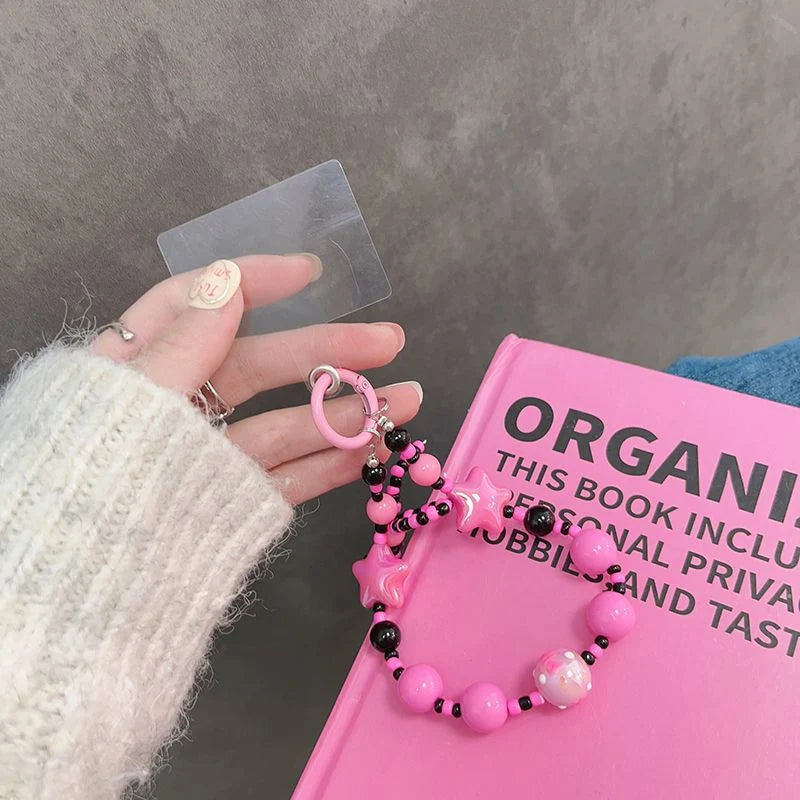 Porte-clés à perles pour femme style original 0