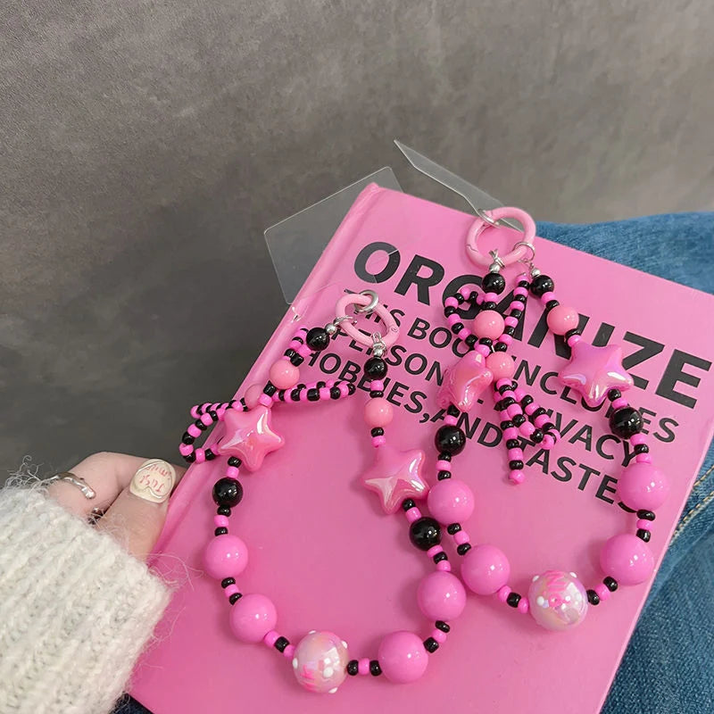 Porte-clés à perles pour femme style original 3
