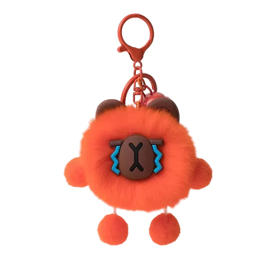 Porte-clés en peluche animalier ludique pour accessoires personnels 0