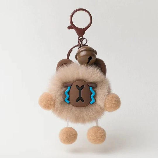 Porte-clés en peluche animalier ludique pour accessoires personnels 10