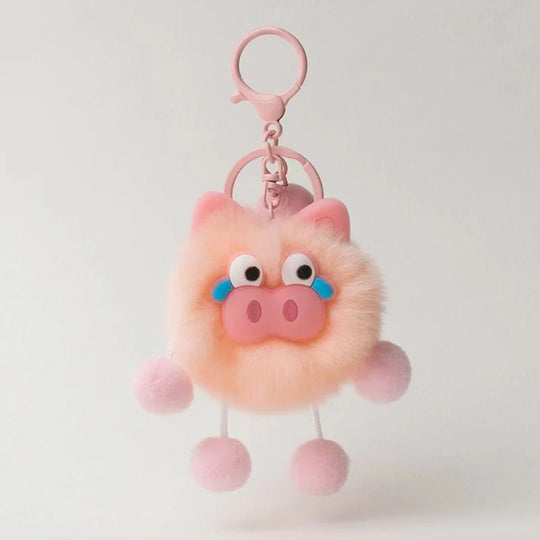 Porte-clés en peluche animalier ludique pour accessoires personnels 11
