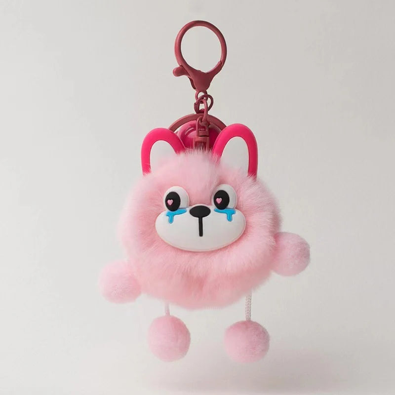 Porte-clés en peluche animalier ludique pour accessoires personnels 6