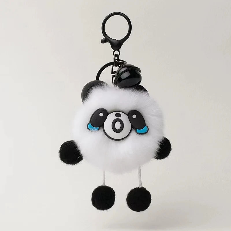 Porte-clés en peluche animalier ludique pour accessoires personnels 8