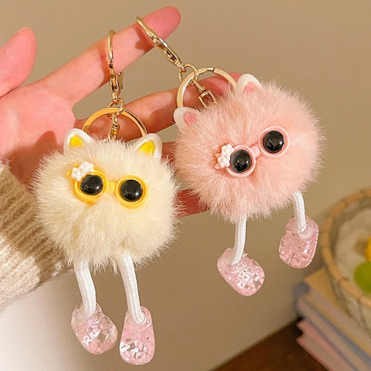 Porte-clés en peluche personnage dessin animé pour femme 1