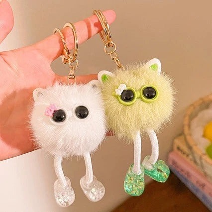 Porte-clés en peluche personnage dessin animé pour femme 2