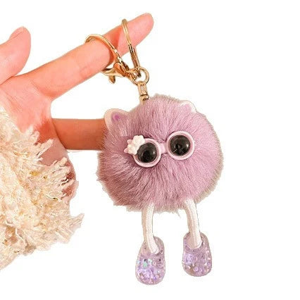 Porte-clés en peluche personnage dessin animé pour femme 5