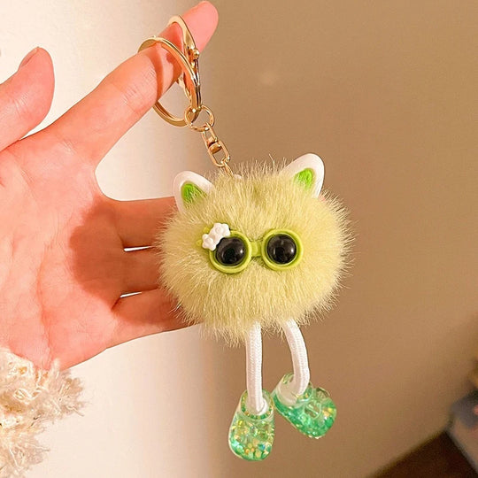 Porte-clés en peluche personnage dessin animé pour femme 6