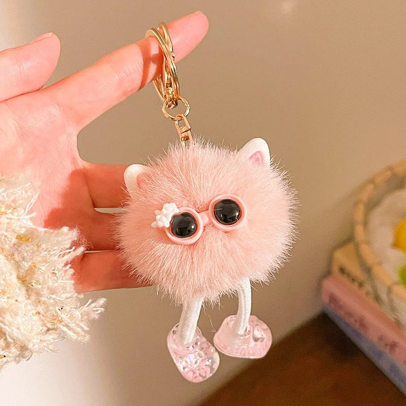 Porte-clés en peluche personnage dessin animé pour femme 8