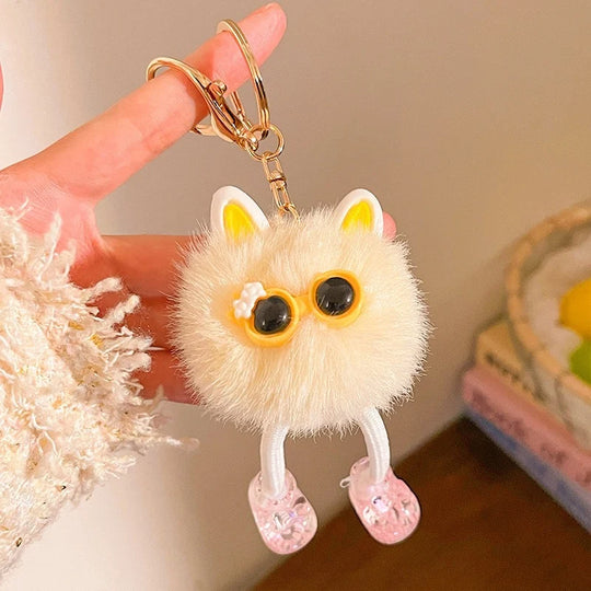 Porte-clés en peluche personnage dessin animé pour femme 9