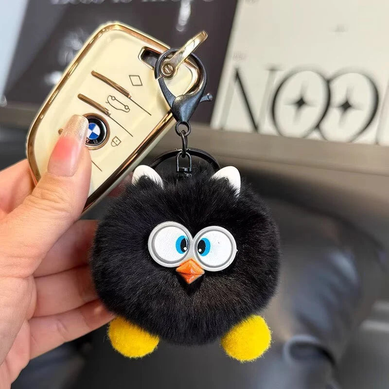 Porte-clés en peluche pour femme style mignon 6