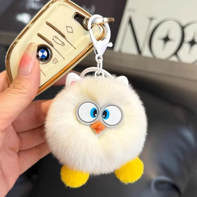 Porte-clés en peluche pour femme style mignon 7