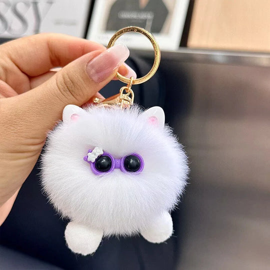 Porte-clés peluche chat ludique pour femme 10