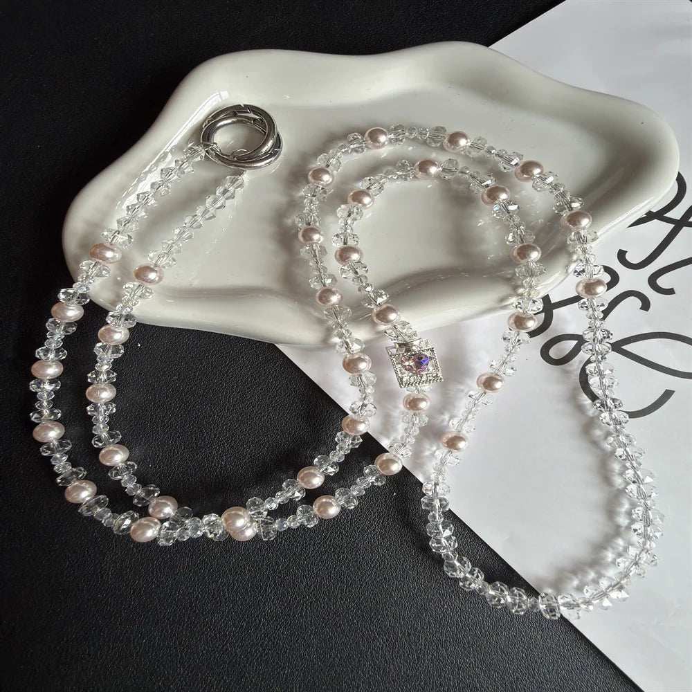 Porte-lunettes Femme Style Perles et Cristaux 3