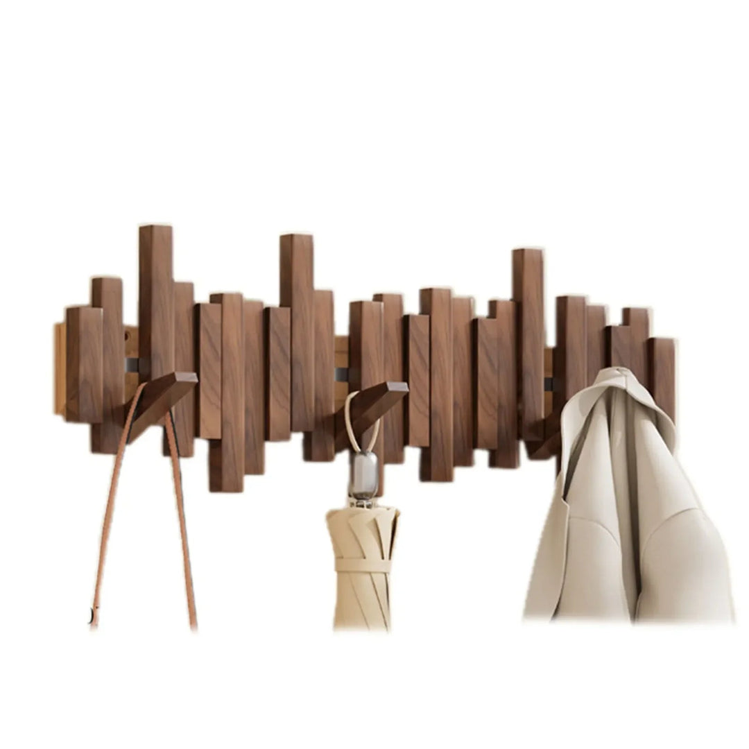 Porte-manteau Mural Design Minimaliste en Bois 0