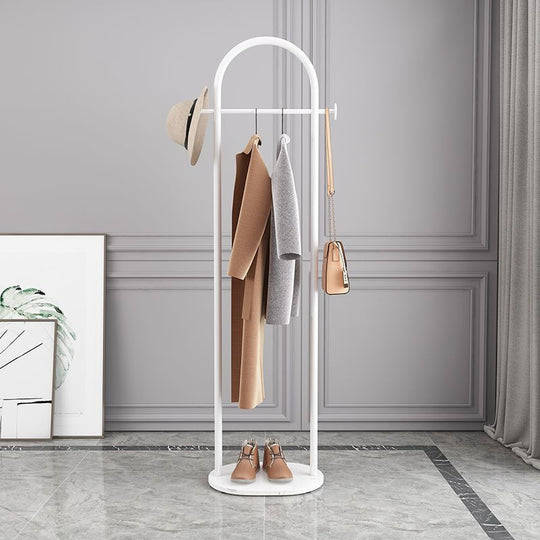 Porte-manteau en métal avec base en marbre 2