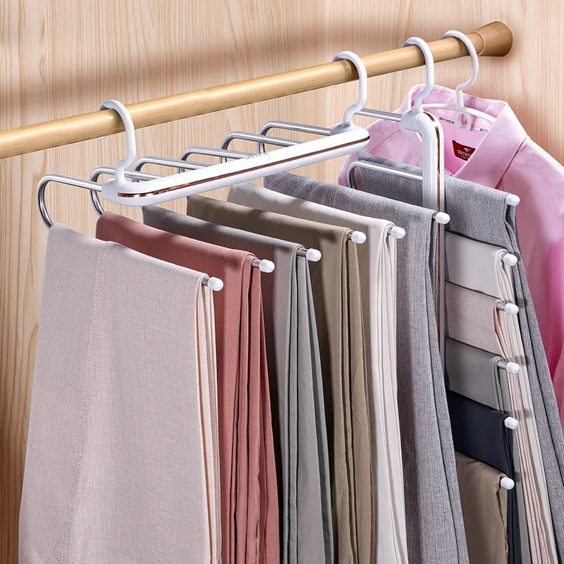 Porte-pantalons Extensible à Six Niveaux pour Homme et Femme 3