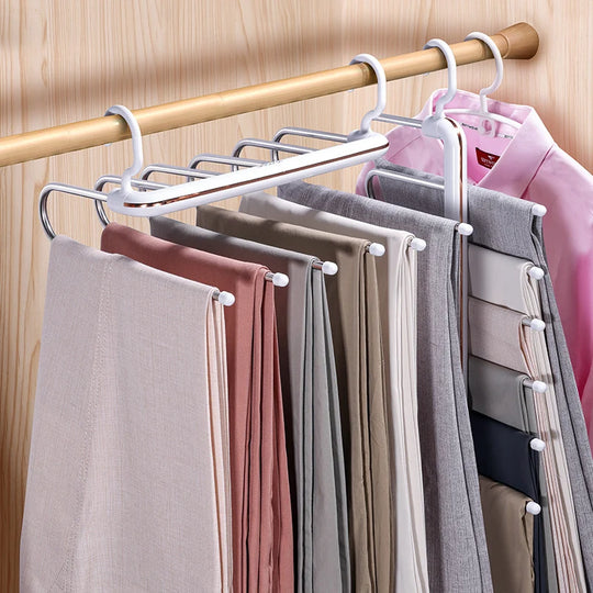 Porte-pantalons Extensible à Six Niveaux pour Homme et Femme 3
