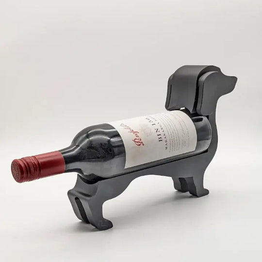 Porte Bouteille Vin Teckel Décoratif Unique pour Amateurs de Vin et de Chiens 3