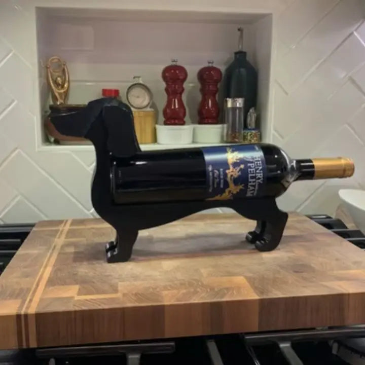Porte Bouteille Vin Teckel Décoratif Unique pour Amateurs de Vin et de Chiens 4