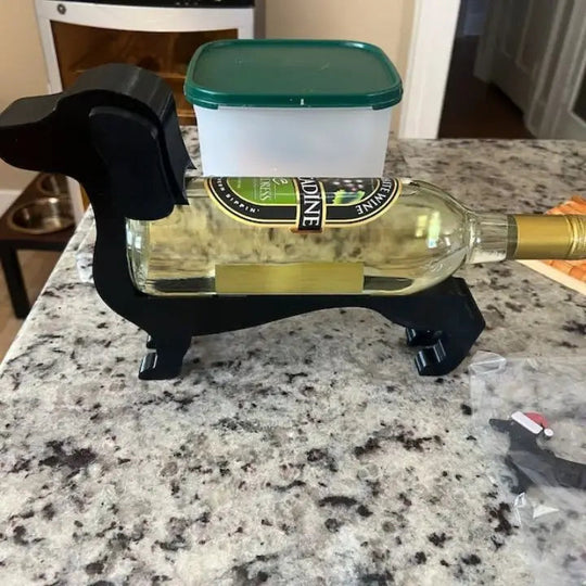 Porte Bouteille Vin Teckel Décoratif Unique pour Amateurs de Vin et de Chiens 6
