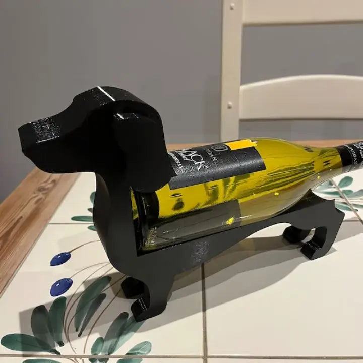 Porte Bouteille Vin Teckel Décoratif Unique pour Amateurs de Vin et de Chiens 7