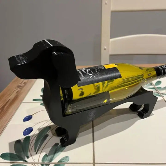 Porte Bouteille Vin Teckel Décoratif Unique pour Amateurs de Vin et de Chiens 7