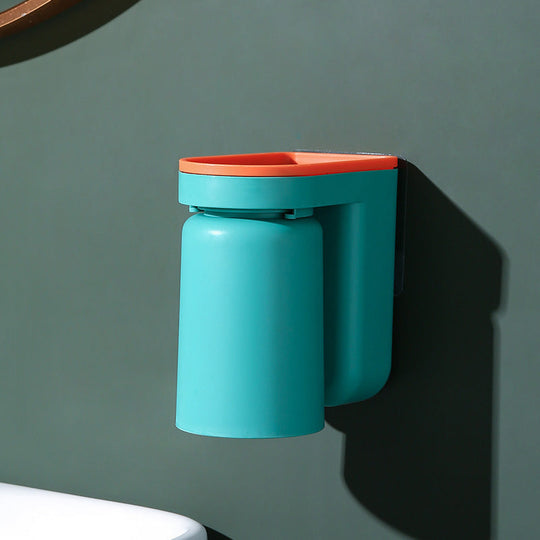 Porte Brosse À Dent Mural 2 En 1 Pratique Avec Support Gobelet Moderne 8