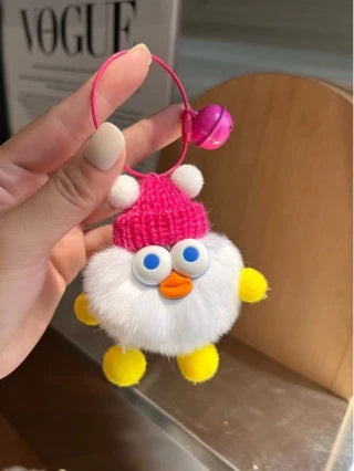 Porte Clés Canard en Peluche Amusant Pour Femme 2