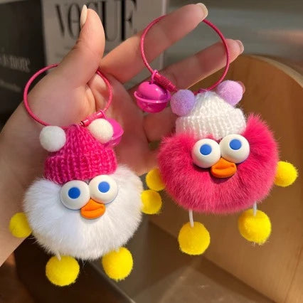 Porte Clés Canard en Peluche Amusant Pour Femme 3