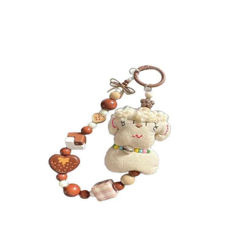Porte Clés Fantaisie En Peluche Avec Mousqueton Coloré 2