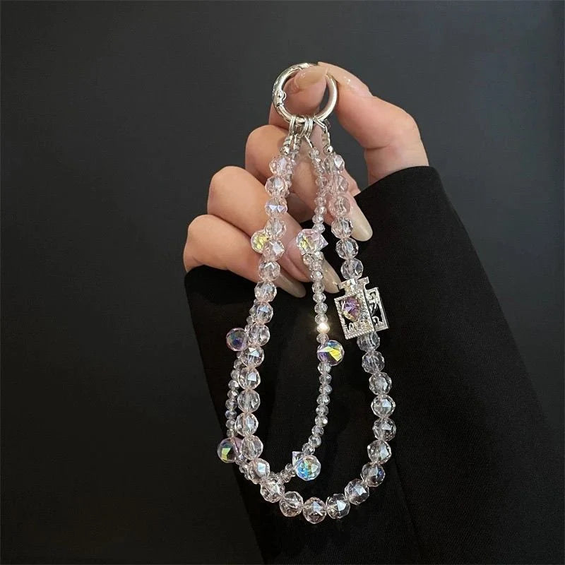 Porte Clés Femme Breloque Perlée Raffinée Design Élégant 3