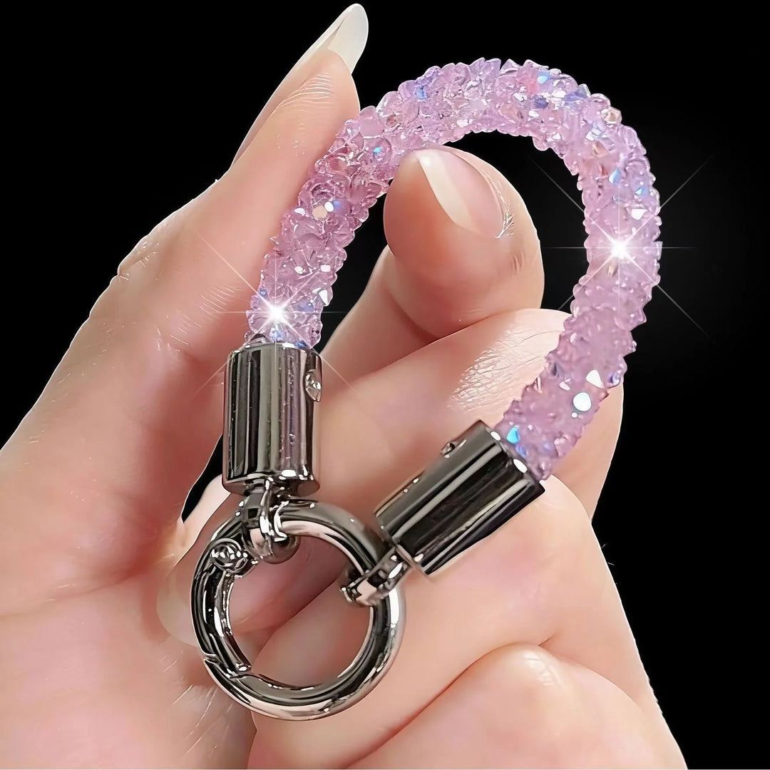 Porte Clés Femme Cristal Brillant Chic Accessoire Élégant 0