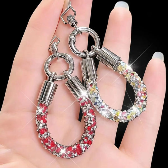 Porte Clés Femme Cristal Brillant Chic Accessoire Élégant 2
