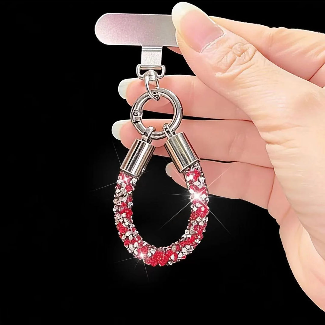 Porte Clés Femme Cristal Brillant Chic Accessoire Élégant 6
