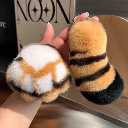 Porte Clés Femme Design Patte de Tigre Amusant 2