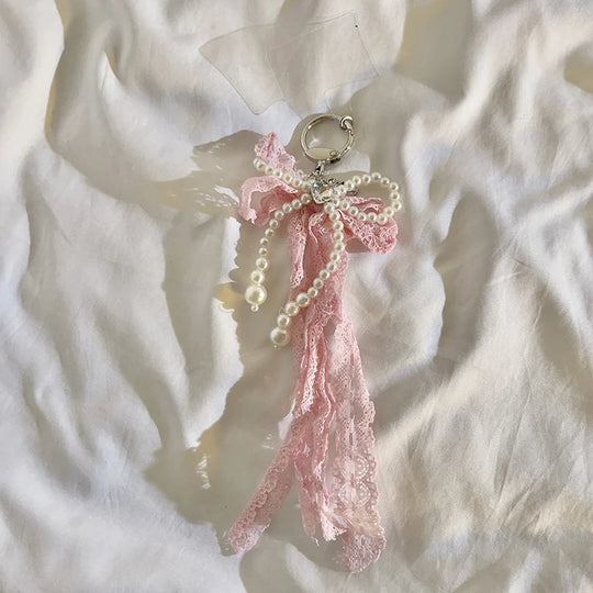 Porte Clés Femme Design Raffiné Orné de Perles 3