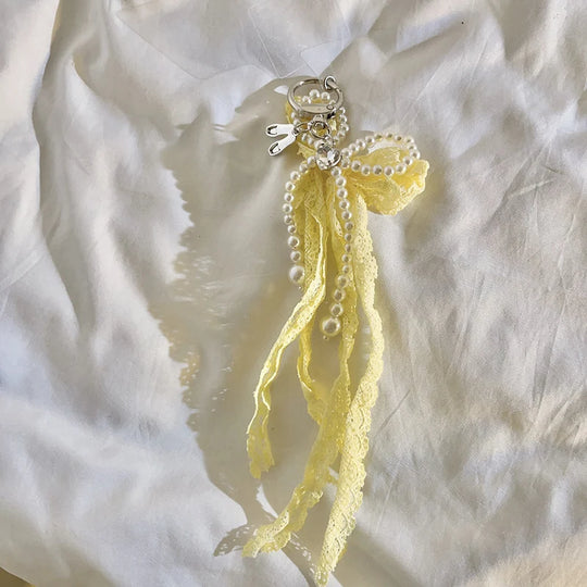Porte Clés Femme Design Raffiné Orné de Perles 5