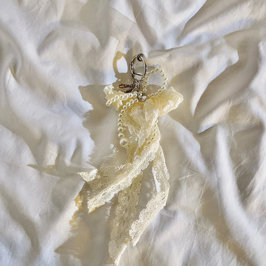 Porte Clés Femme Design Raffiné Orné de Perles 6