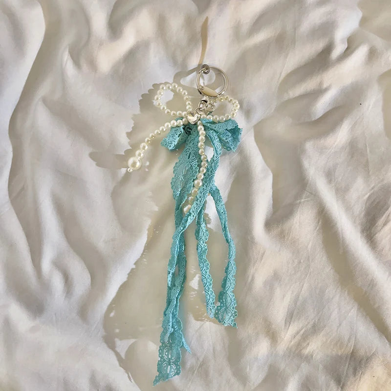 Porte Clés Femme Design Raffiné Orné de Perles 7