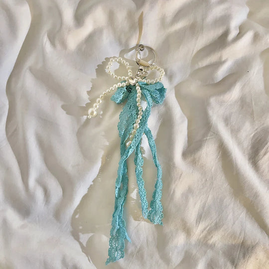 Porte Clés Femme Design Raffiné Orné de Perles 7