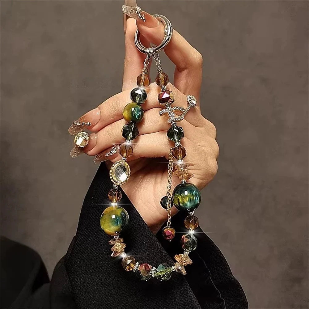 Porte Clés Femme Design Raffiné avec Perles Élégantes 1