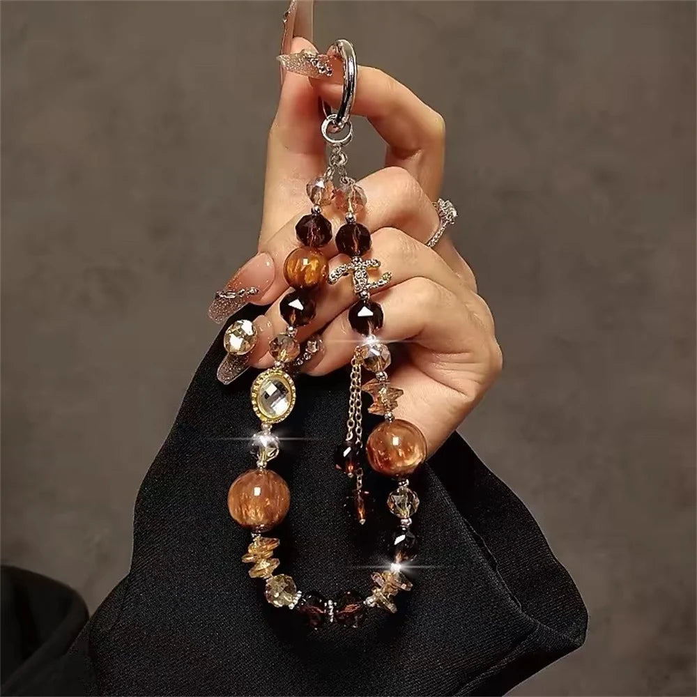 Porte Clés Femme Design Raffiné avec Perles Élégantes 2
