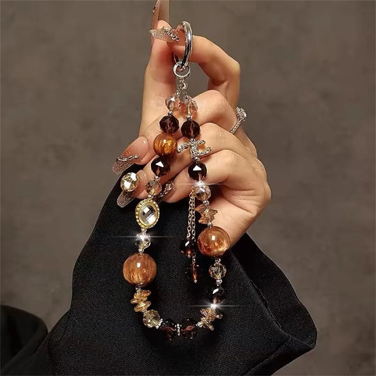 Porte Clés Femme Design Raffiné avec Perles Élégantes 2