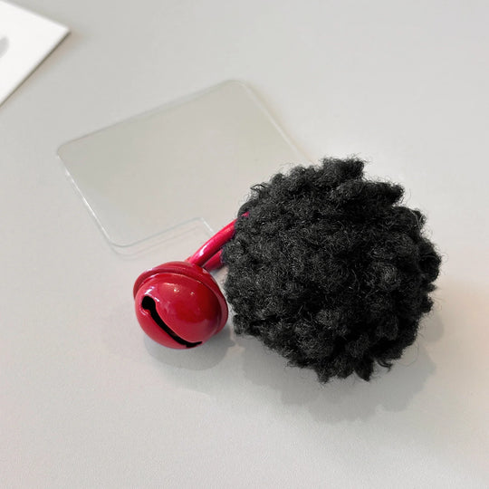 Porte Clés Femme Ludique avec Pompon et Clochette 0