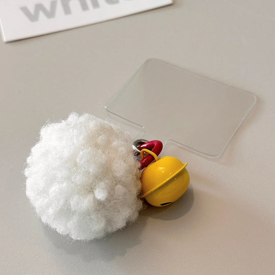 Porte Clés Femme Ludique avec Pompon et Clochette 3