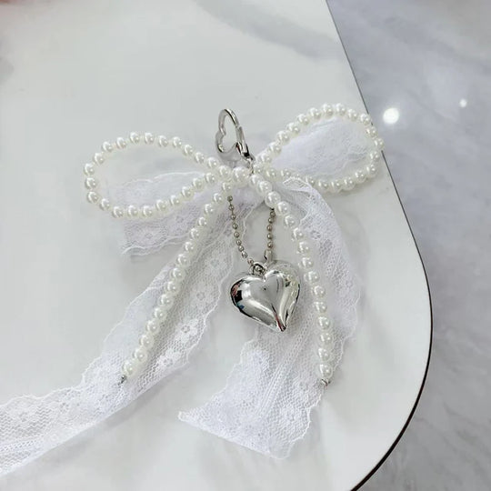 Porte Clés Femme Pendentif Cœur Raffiné 0