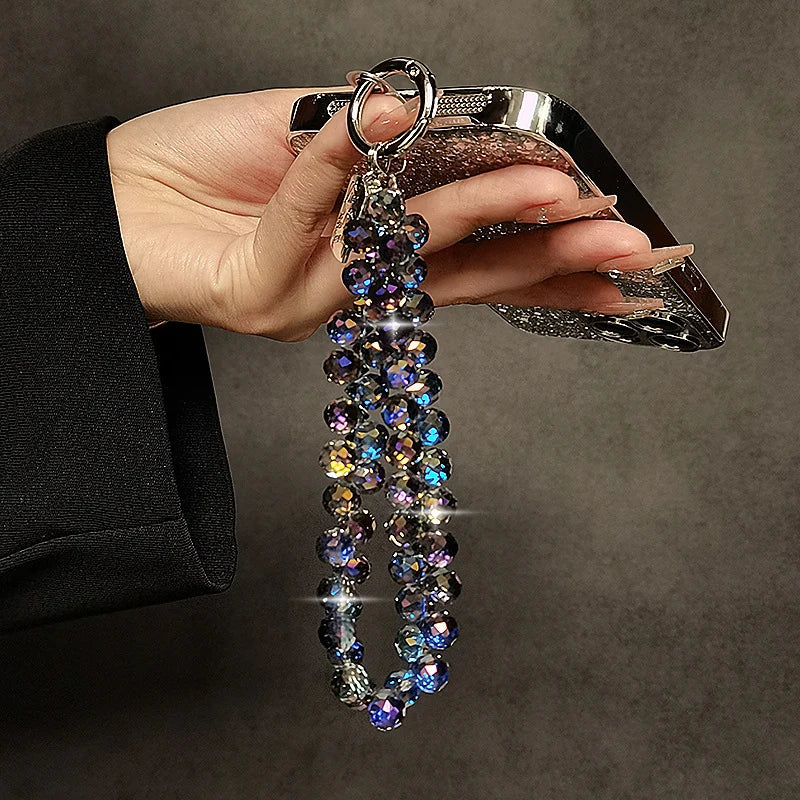 Porte Clés Personnalisé Femme avec Breloques en Cristal Multicolores 2