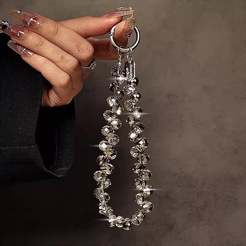 Porte Clés Personnalisé Femme avec Breloques en Cristal Multicolores 5